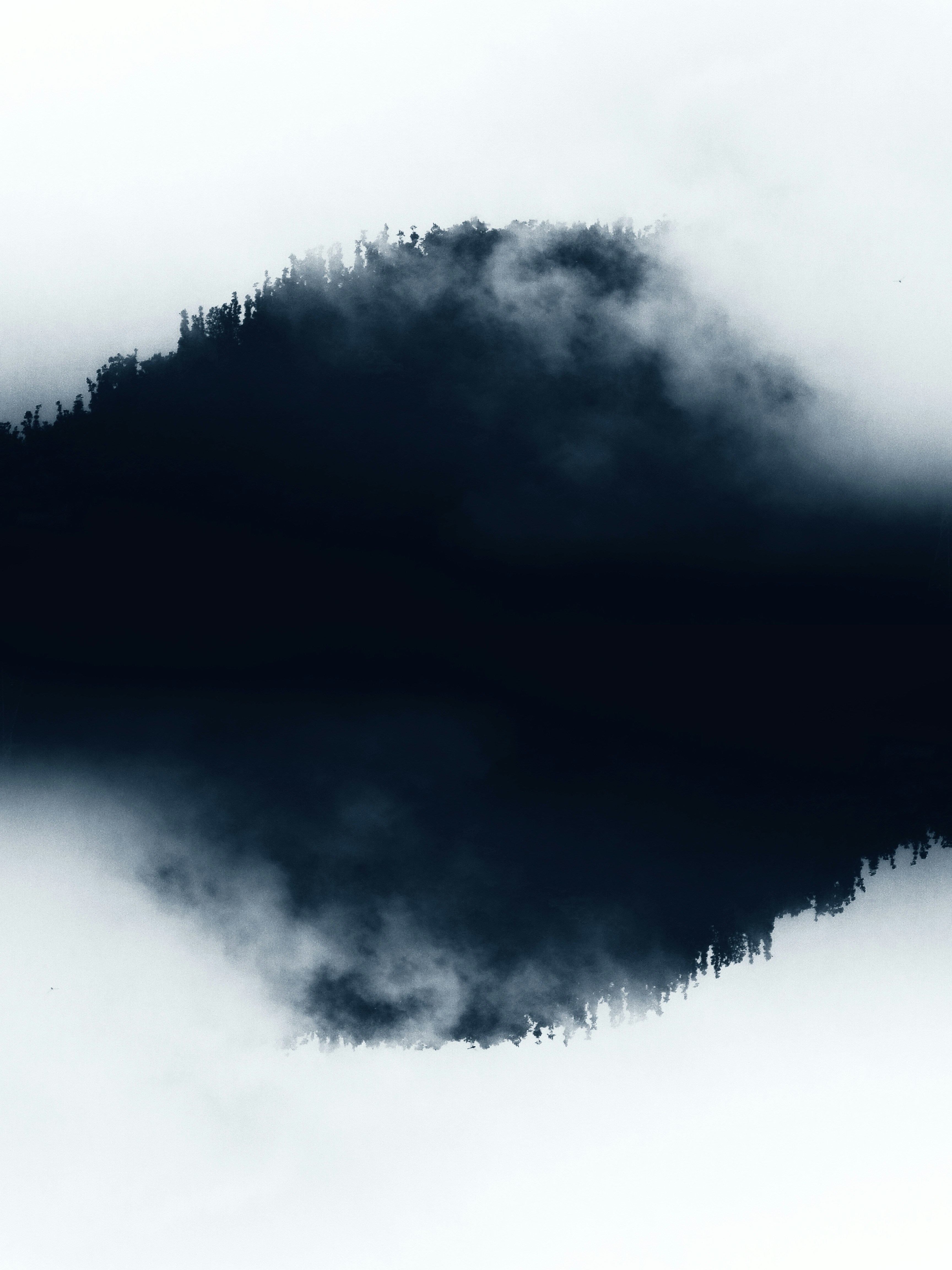 Abstract dark smoke