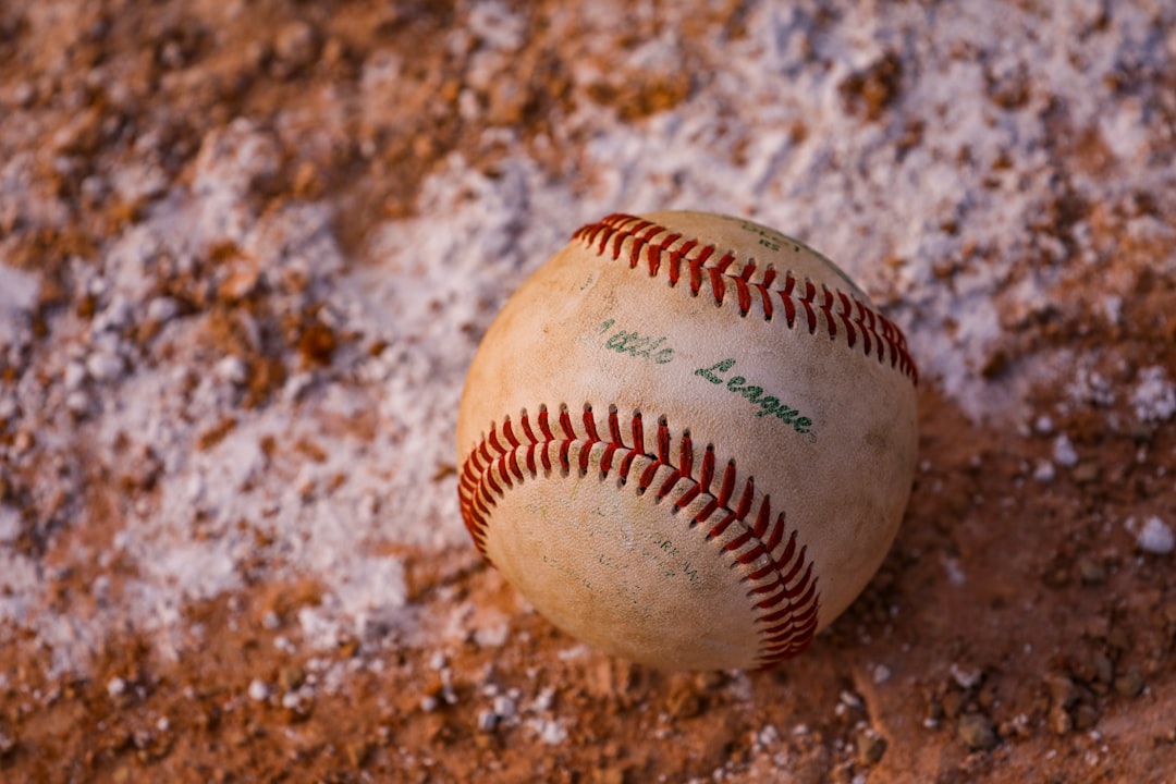 a baseball on the ground, Baseball season and my love for the game is showing.