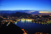 a city at night