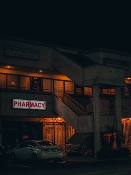 a car parked outside a building