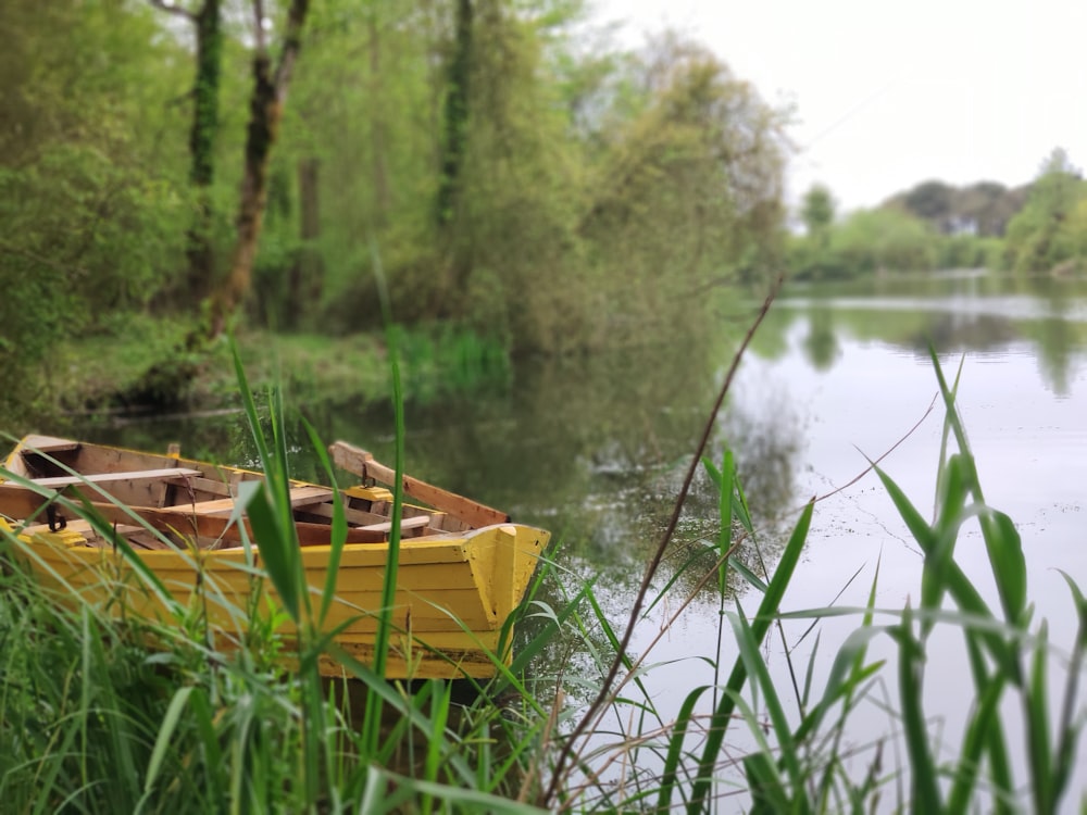 a couple of boats on a river