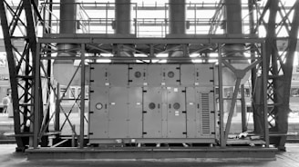 a large metal structure