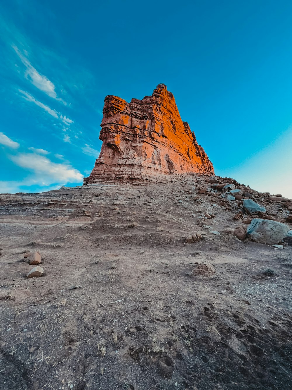 a large rock formation