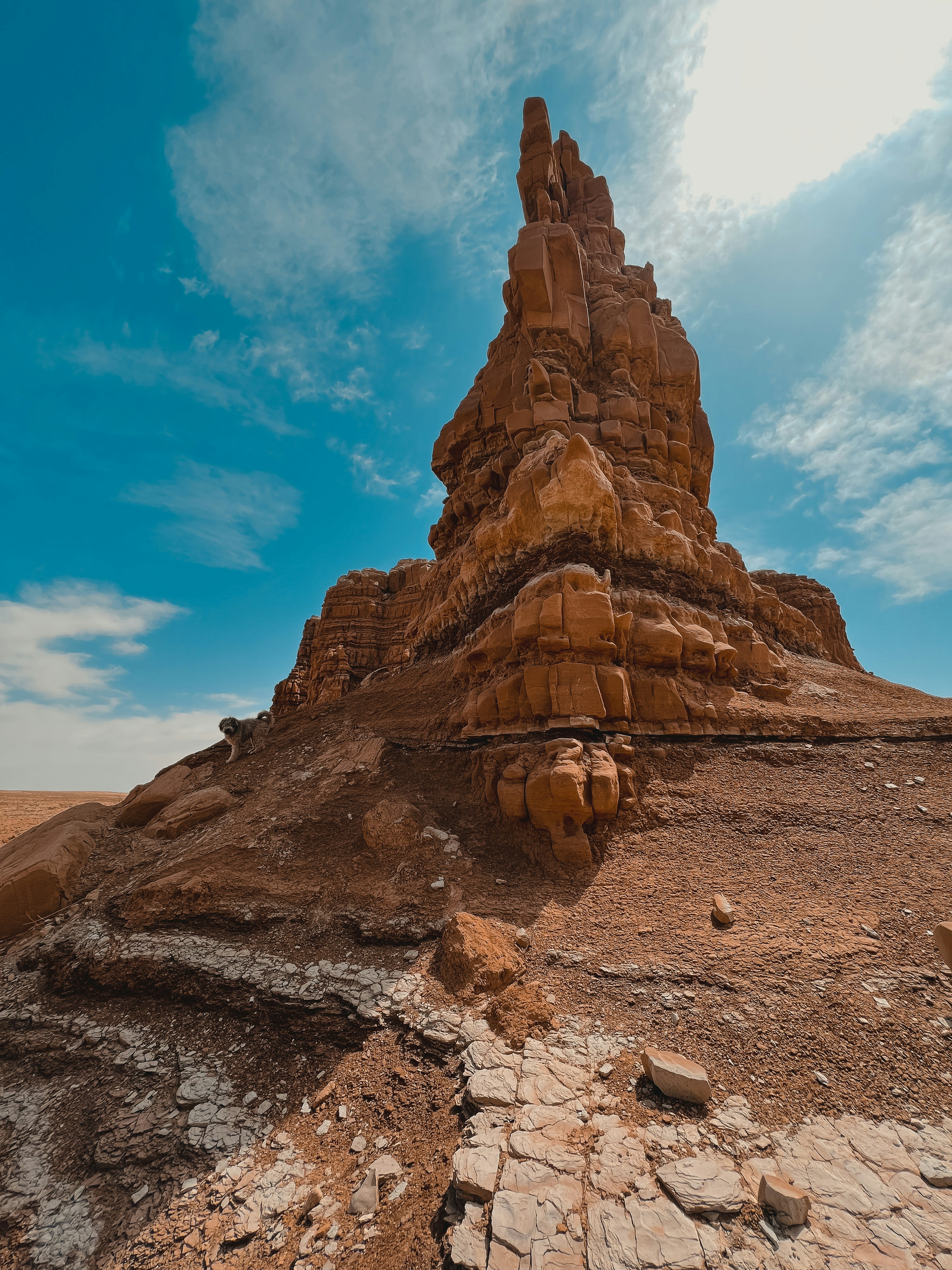 a large rock structure