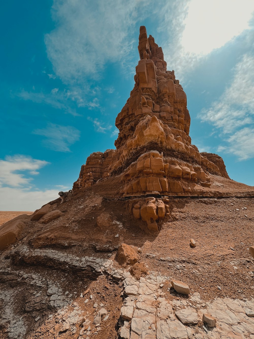 a large rock structure