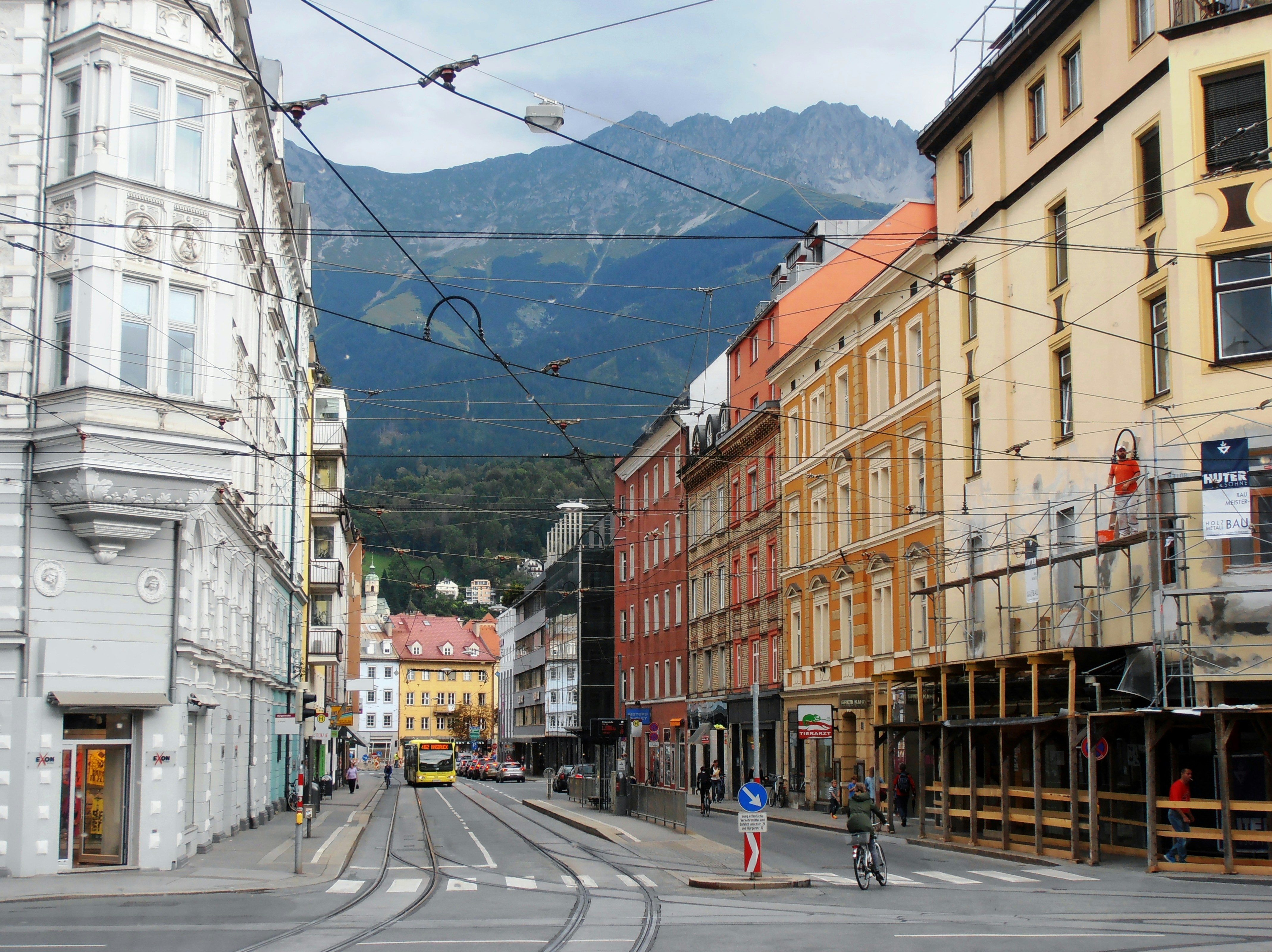 a street with buildings on both sides