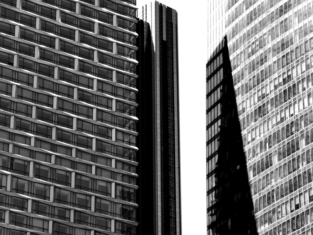 a few skyscrapers in a city