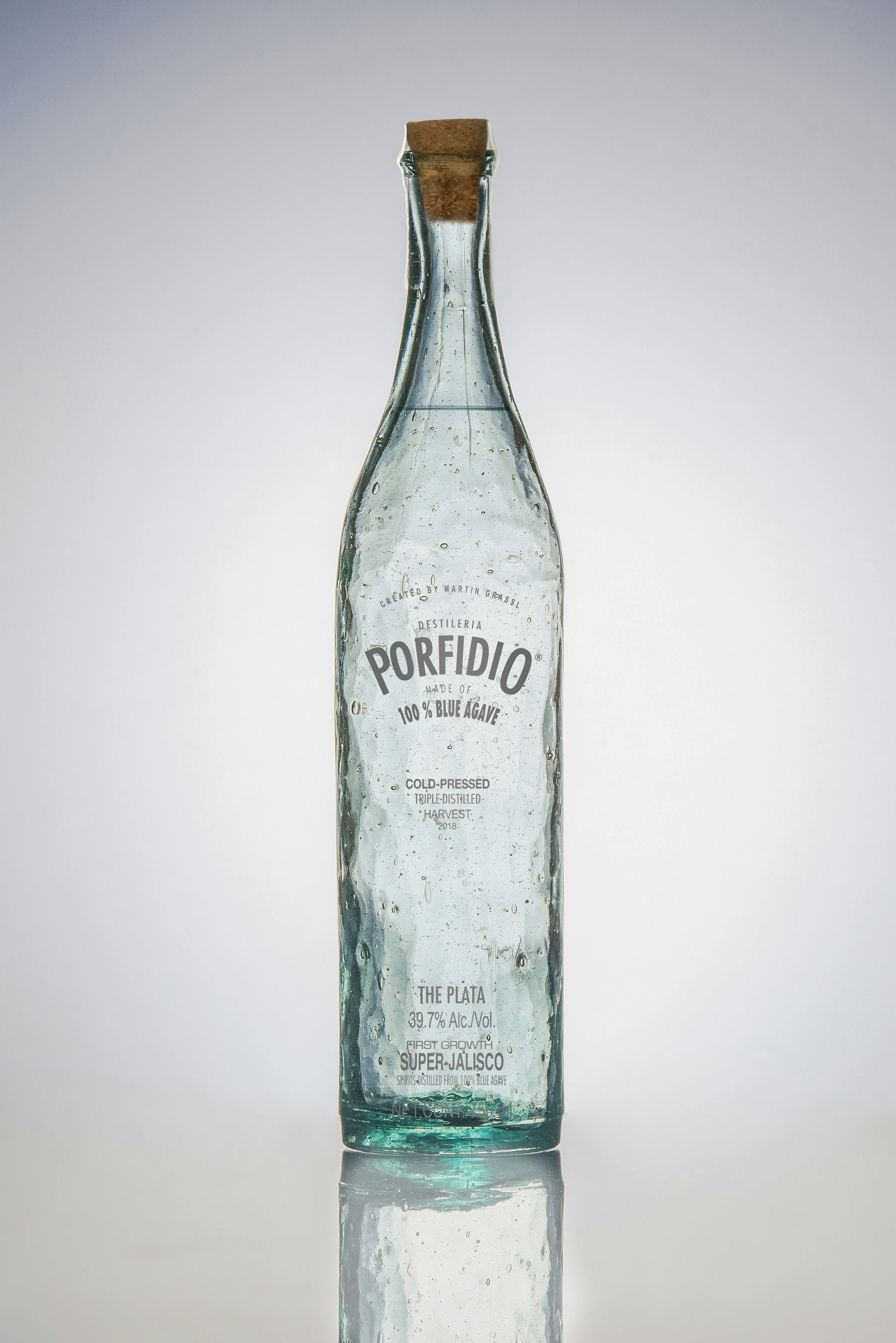 A bottle of alcohol