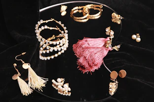 a close-up of a necklace