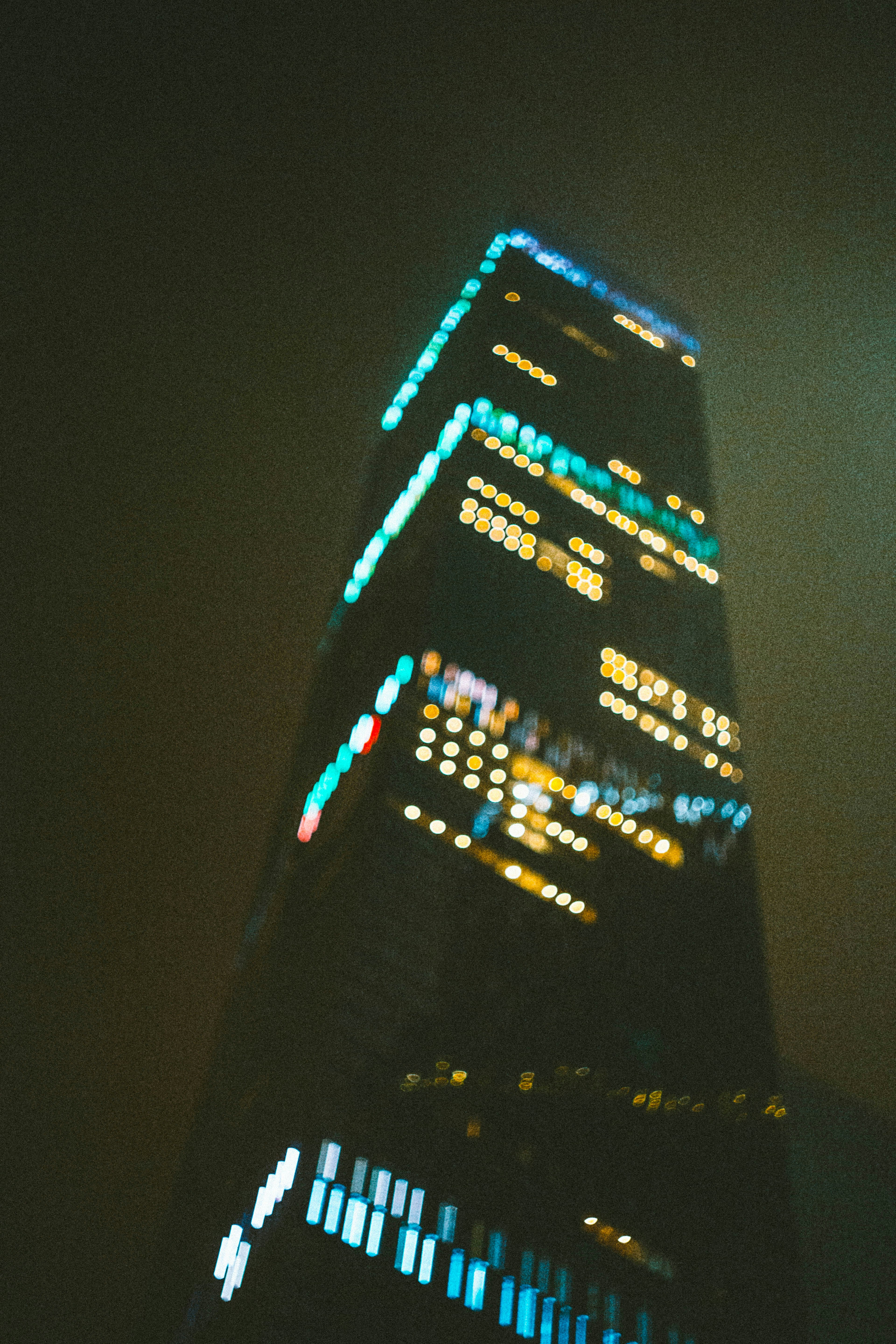 a large lighted sign