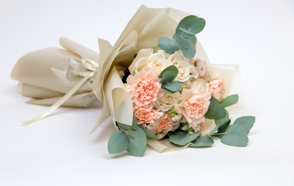 a white flower bouquet