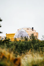 a house with a large dome