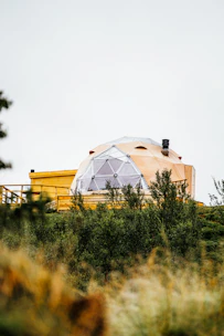 a house with a large dome