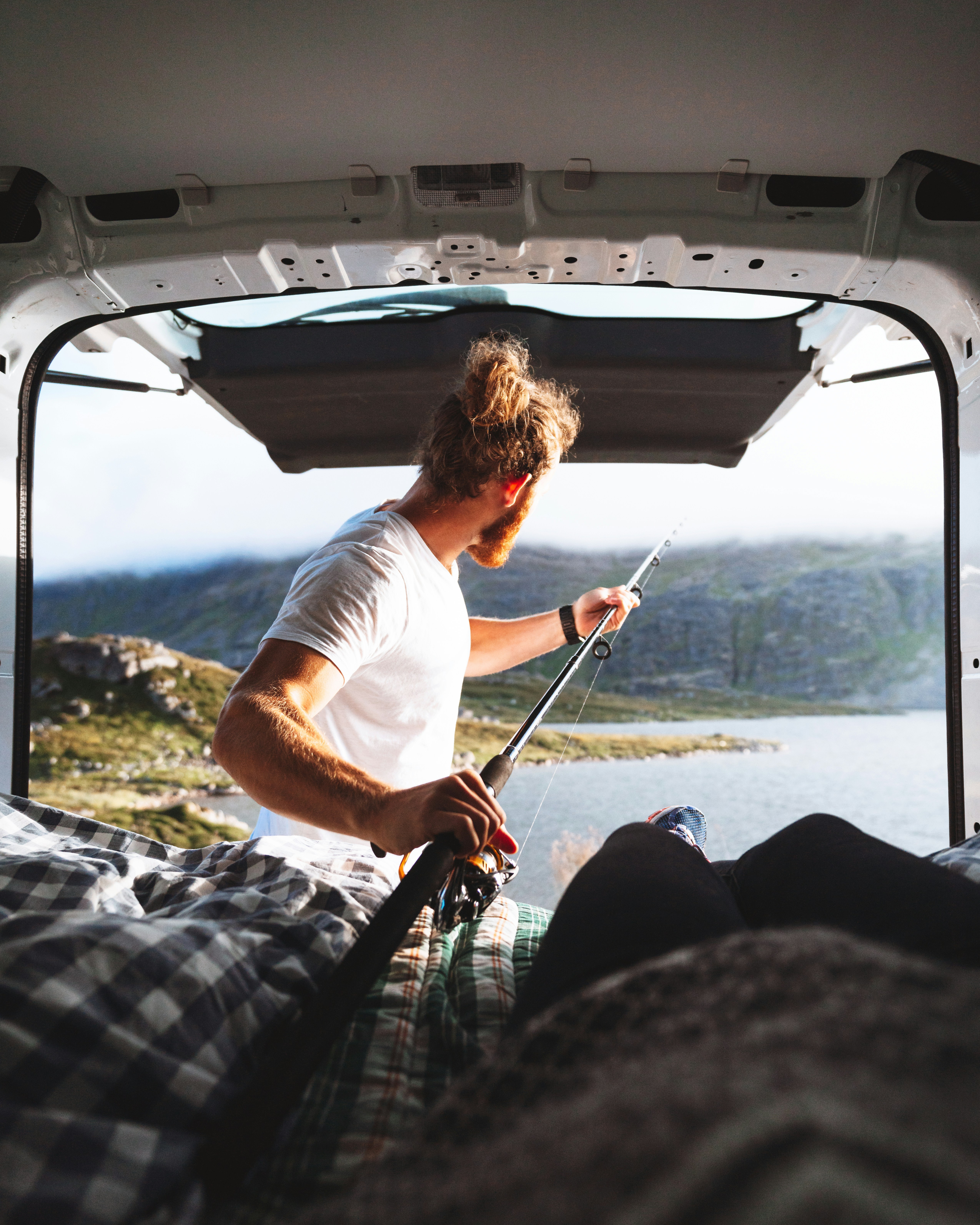 a man holding a bow and arrow