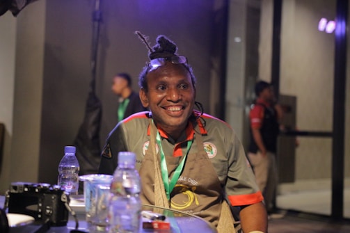 A lifestyle photo of a person happily using Unthief's unique item in daily life.