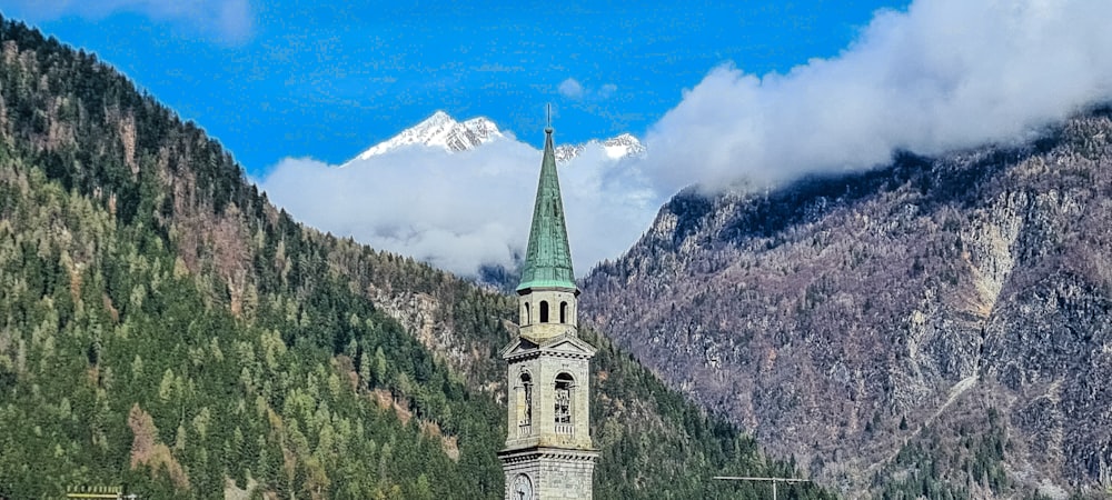 a building on a mountain