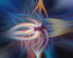 a close up of a colorful explosion