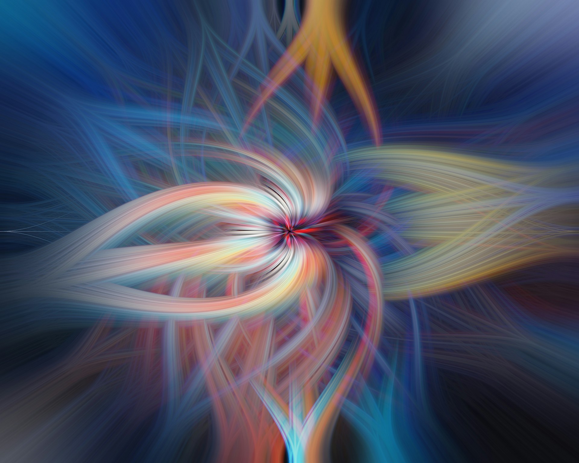 a close up of a colorful explosion
