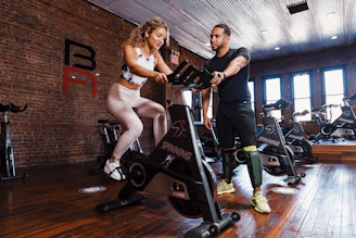 a person sitting on a machine