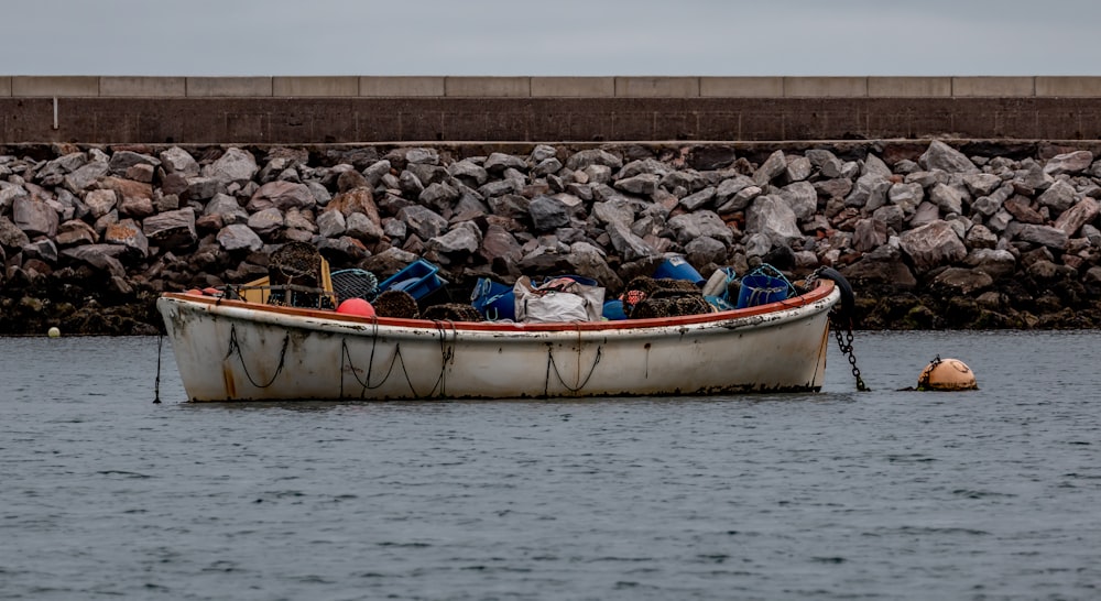 a boat in the water