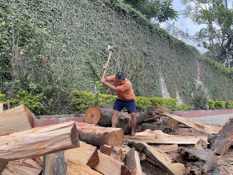 High-pressure water cleaning a driveway