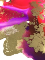 A vibrant magenta-themed mixed media artwork expressing female strength.