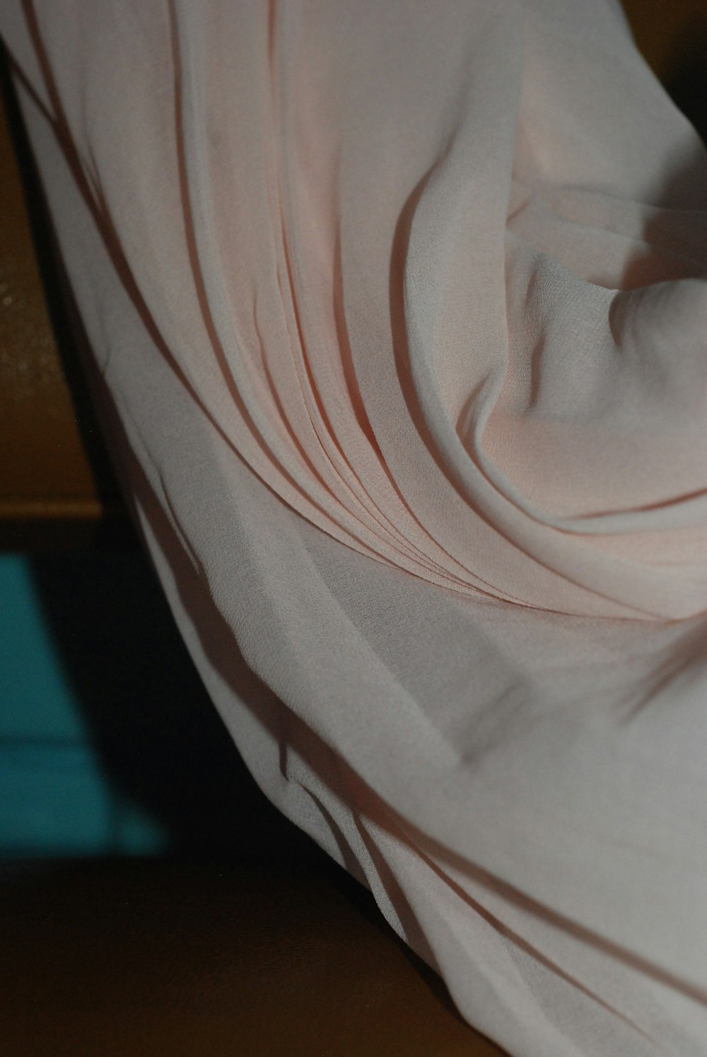 a close up of a white cloth