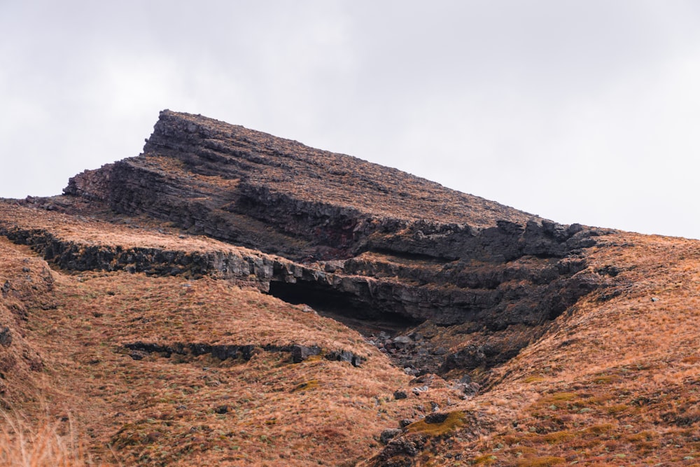 a large rocky mountain