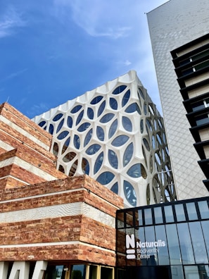 a low angle view of a building