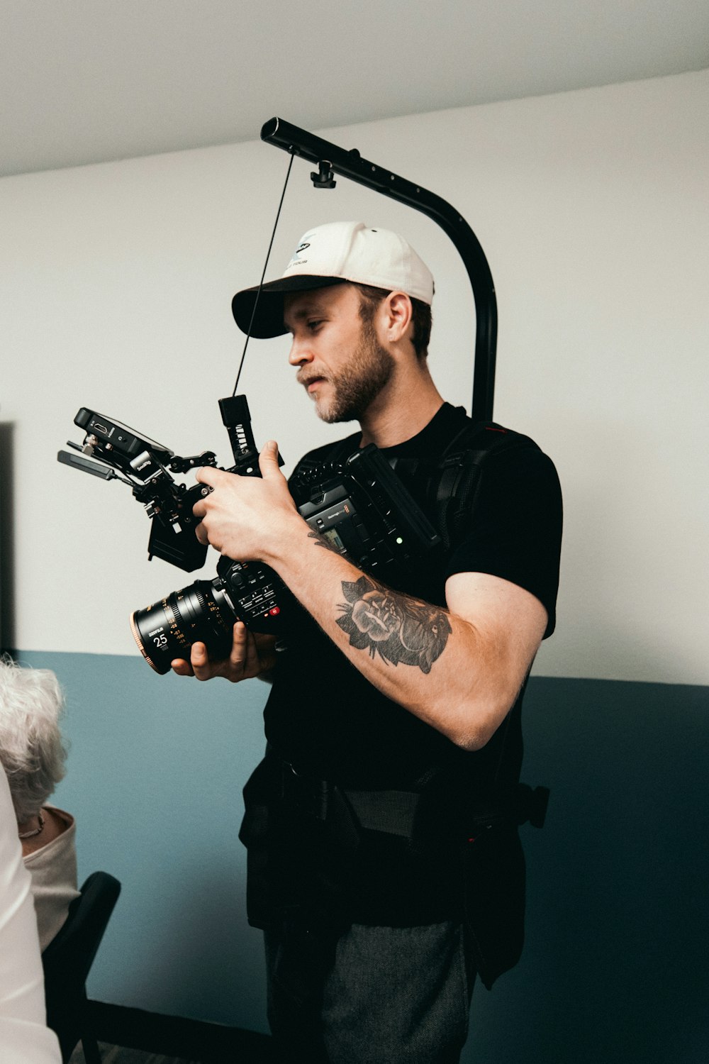 a man holding a gun