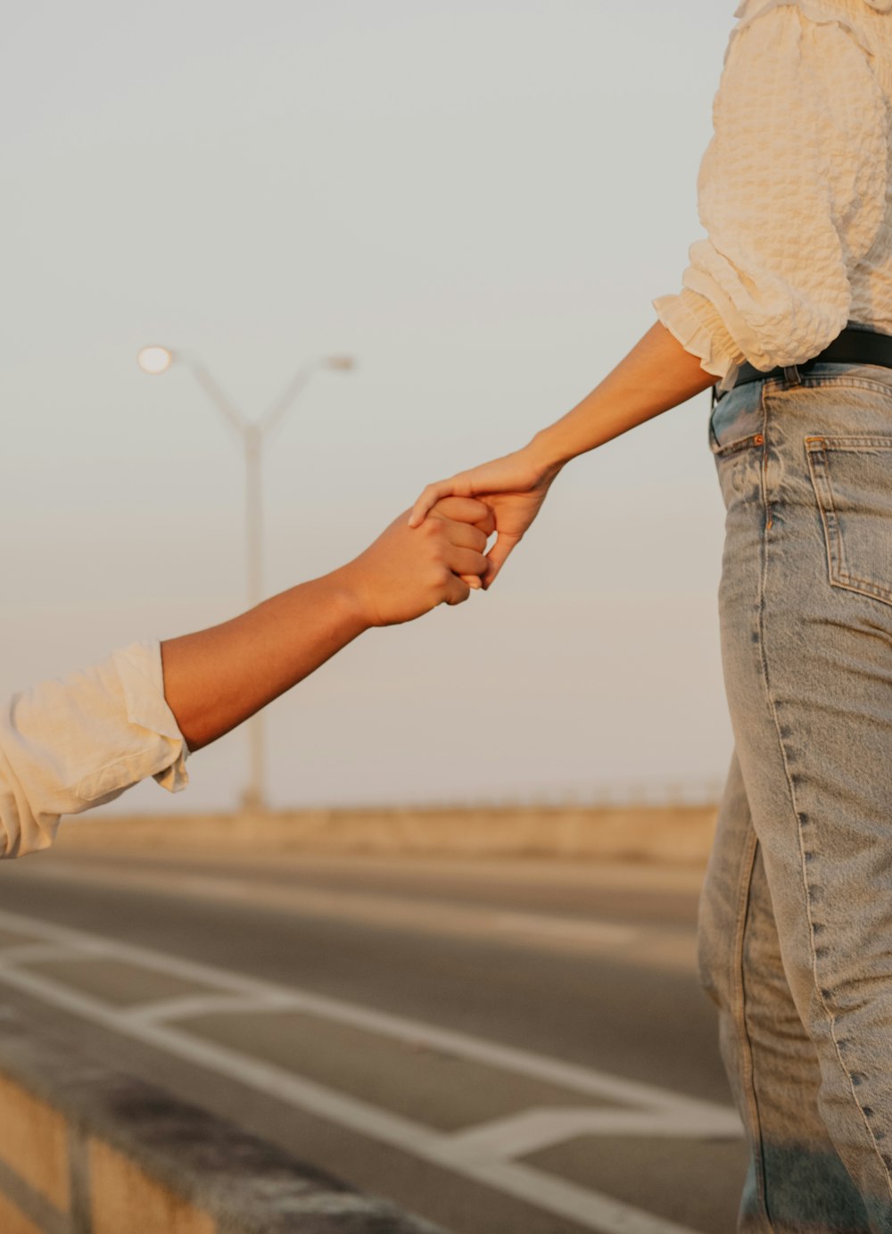 a man and woman shaking hands