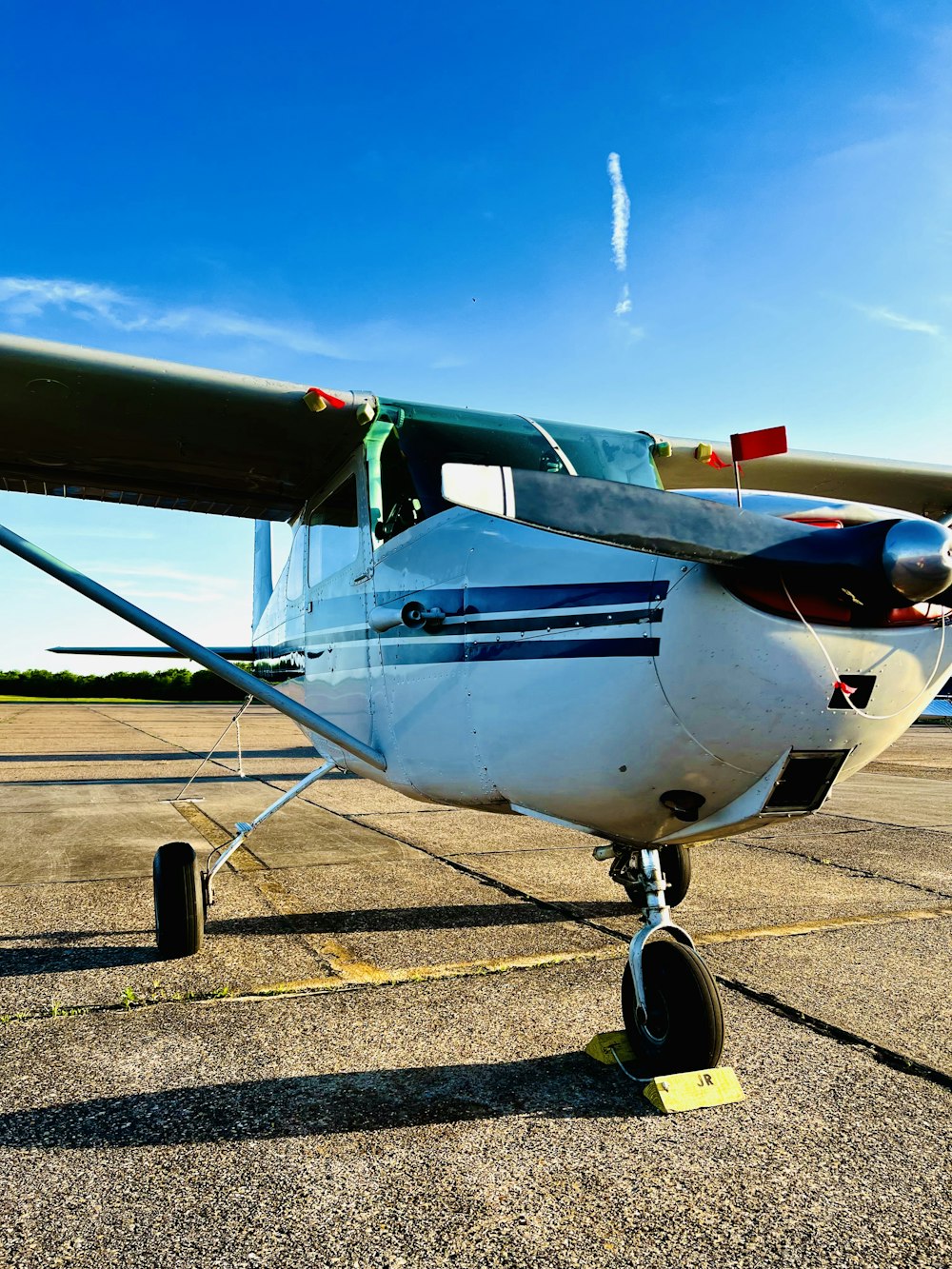 a small airplane on the ground