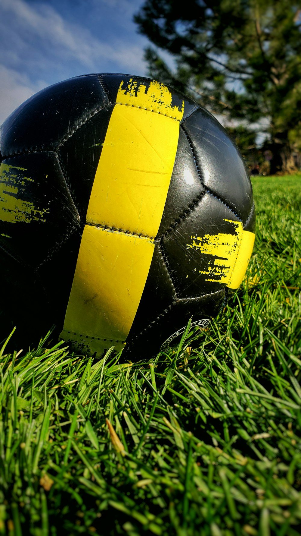 a helmet in the grass