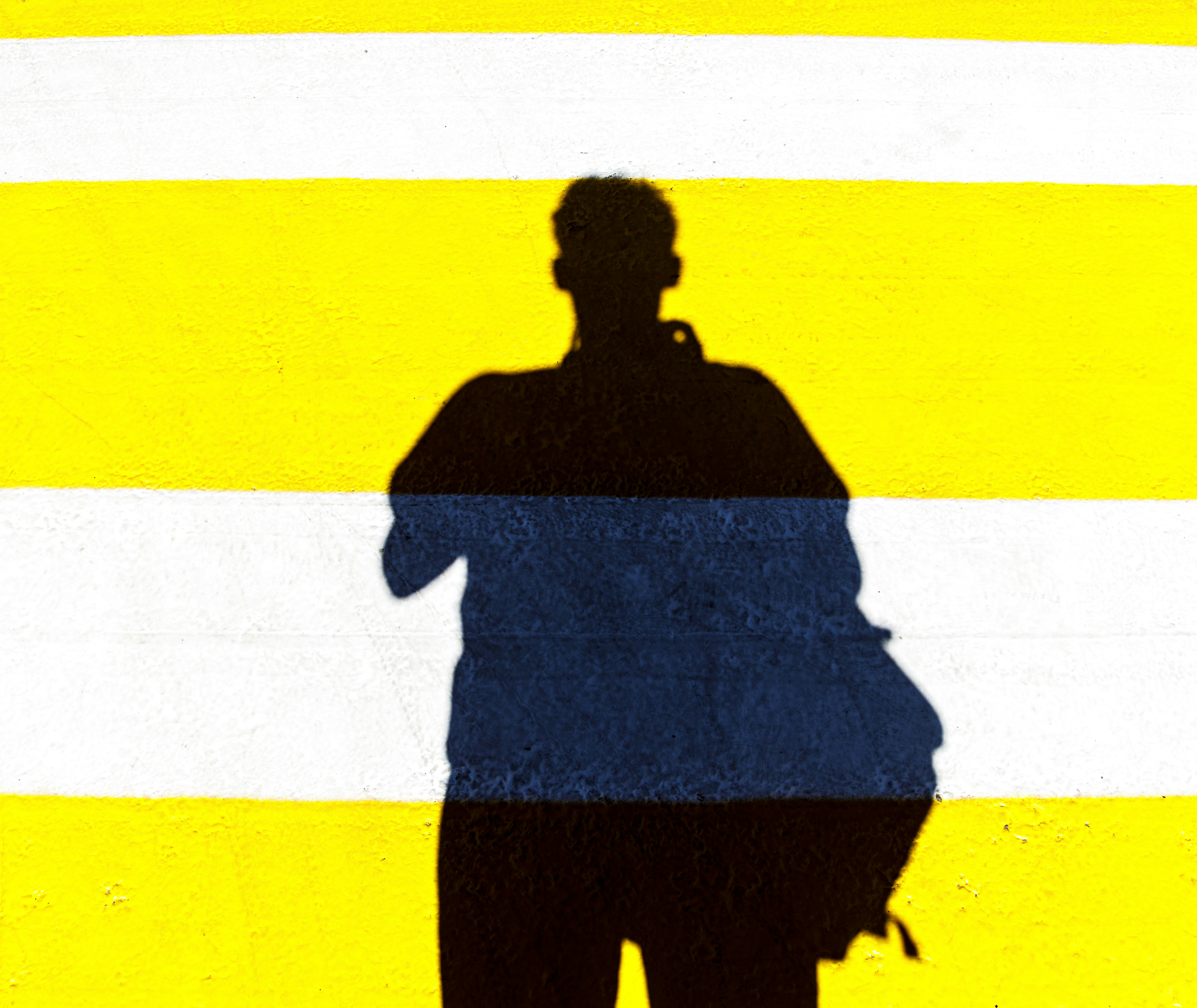 a silhouette of a person