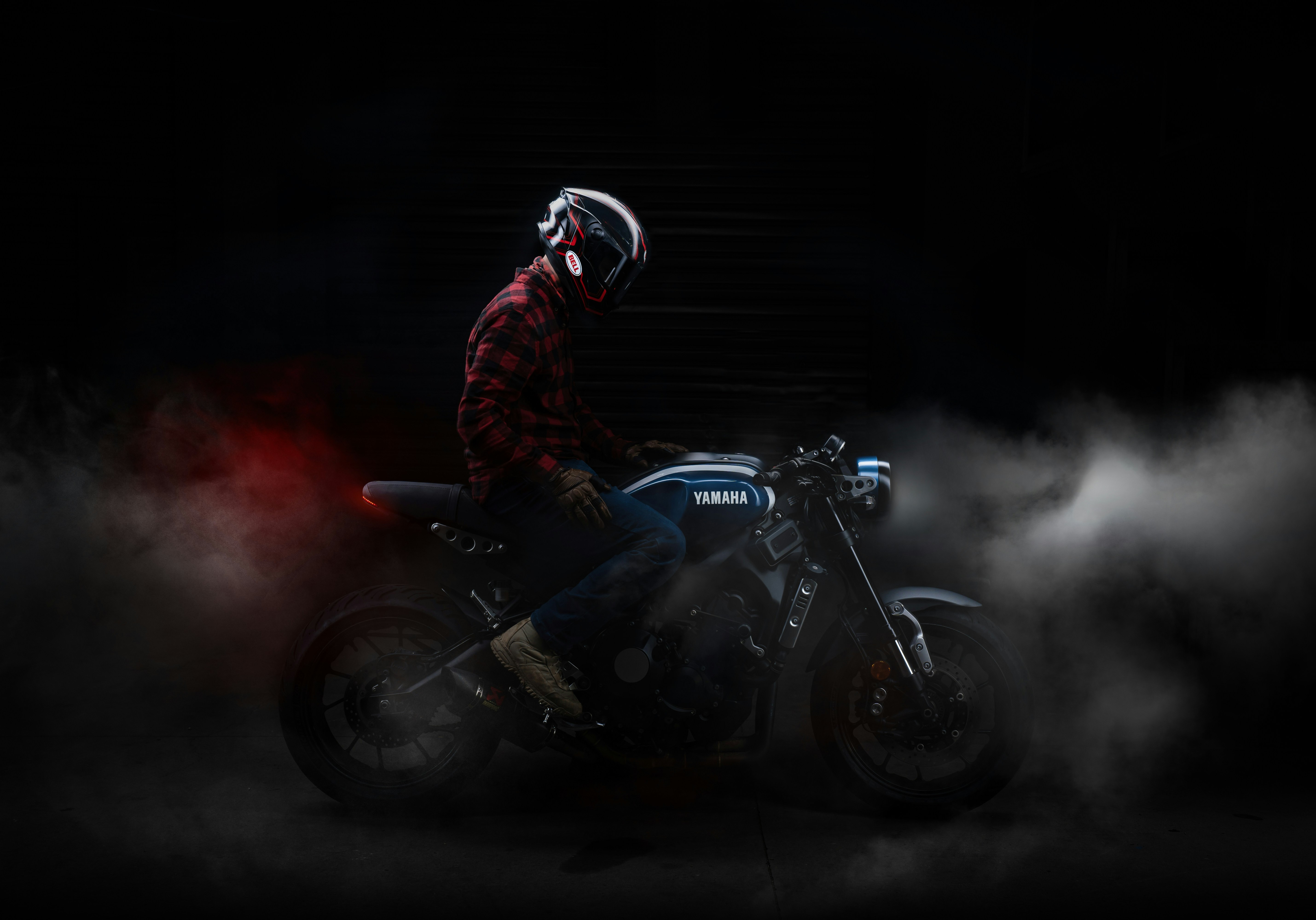 a man riding a motorcycle