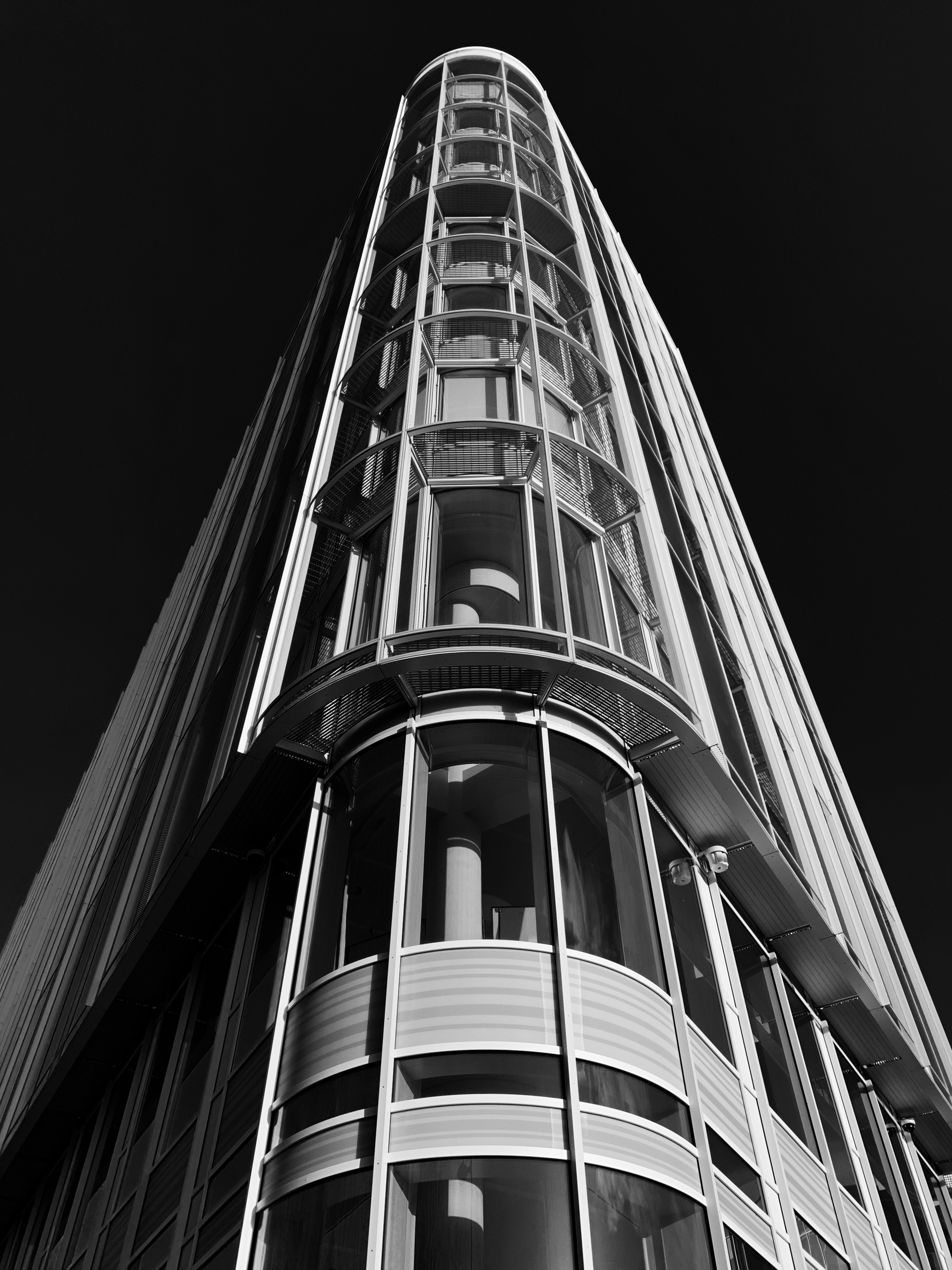 a tall building with many windows