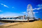 a ferris wheel on a beach