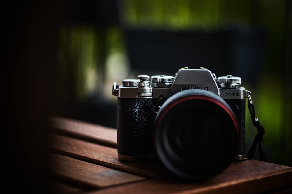 a camera on a table