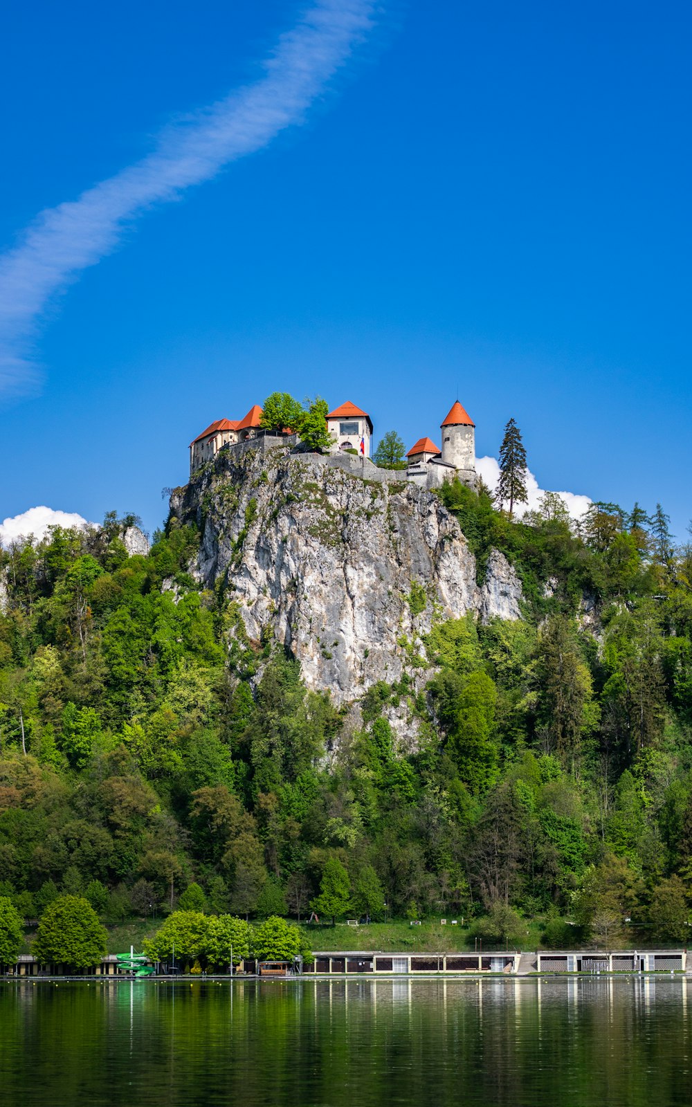 a building on a cliff