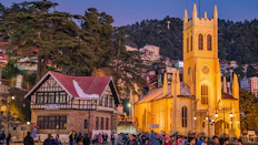 a large crowd of people outside a church