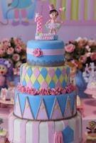 A whimsical cake shaped like a cartoon character, perfect for children's parties.