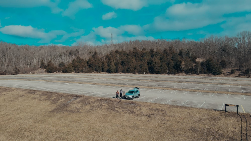 a car on a road