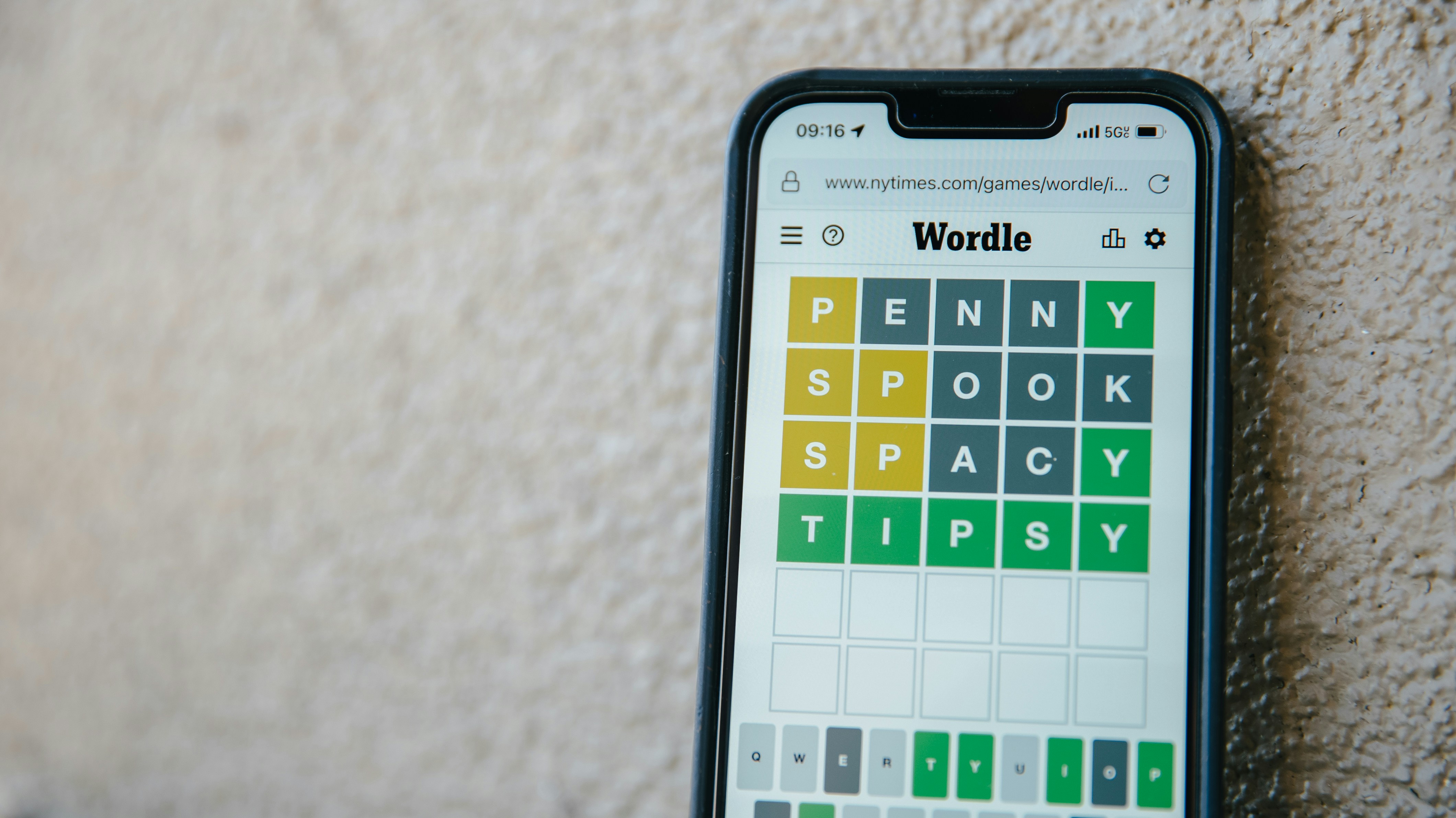 smartphone displaying colorful puzzle application interface