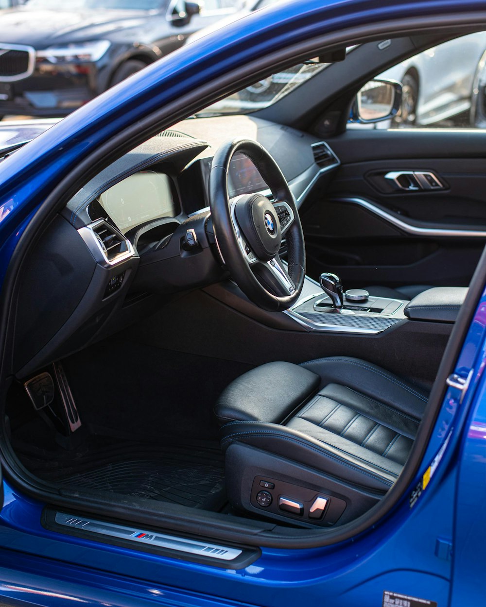 the interior of a car