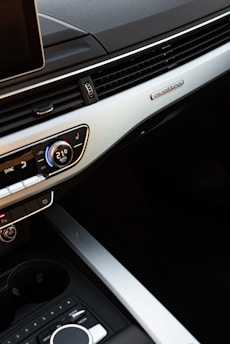 the inside of a car