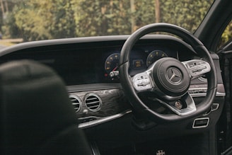the interior of a car