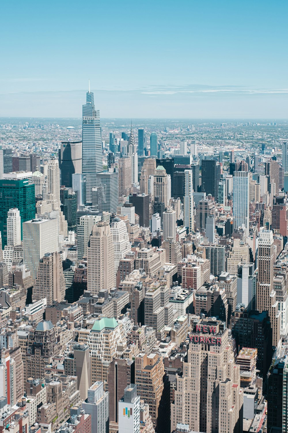 a large city with many tall buildings