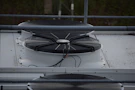 a close up of a car's grill