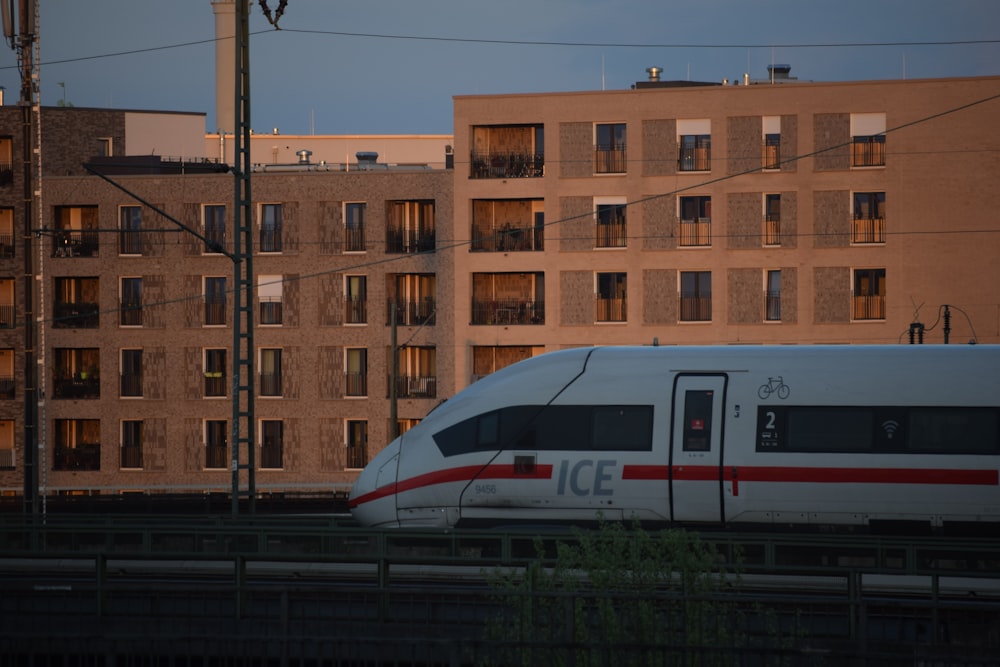 a train on the railway tracks