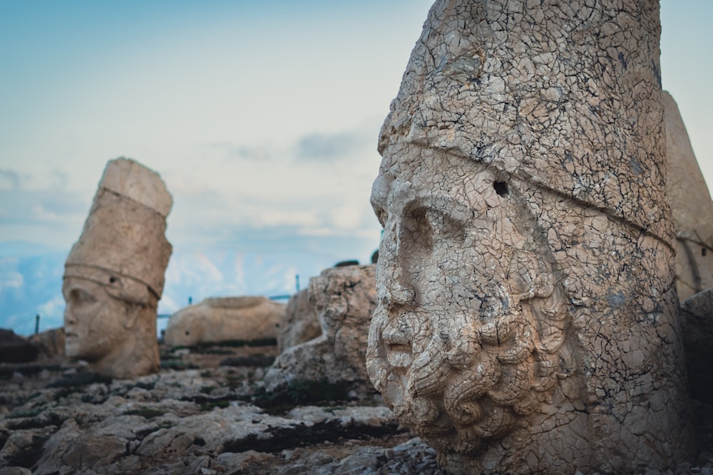 a group of large rocks